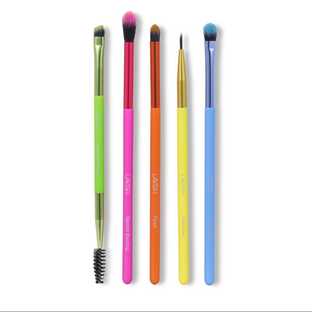 LAVISH 5-piece eye brush set NEON